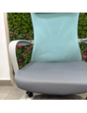 SILLON GERENCIAL BENEDIT COLOR GRIS-AZUL