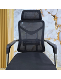SILLA OFICINA MAYORCA COLOR NEGRO