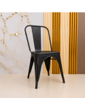 SILLA VISITA TOLIX COLOR NEGRO