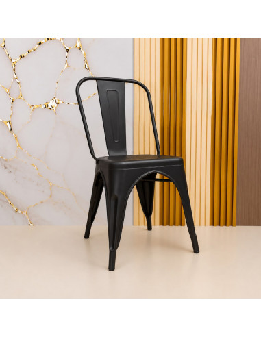 SILLA VISITA TOLIX COLOR NEGRO