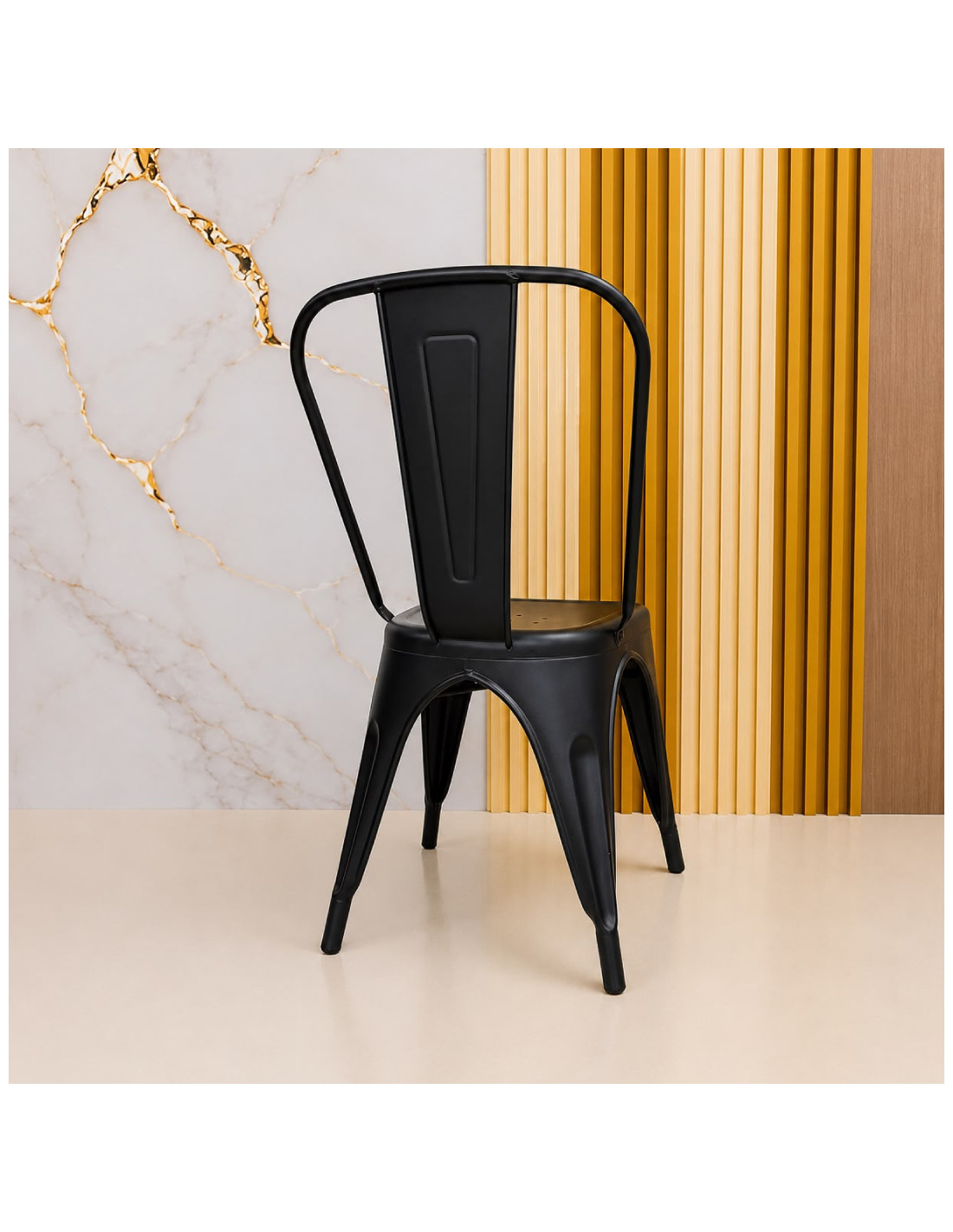 SILLA VISITA TOLIX COLOR NEGRO