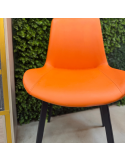 SILLA GABI FIJA EN COLOR NARANJA