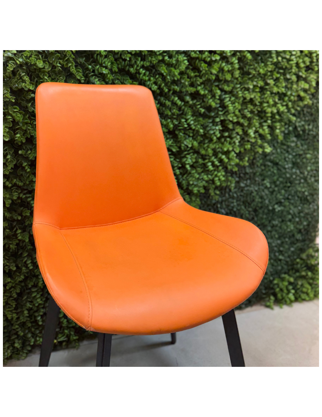 SILLA GABI FIJA EN COLOR NARANJA
