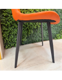 SILLA GABI FIJA EN COLOR NARANJA