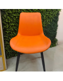 SILLA GABI FIJA EN COLOR NARANJA