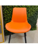 SILLA GABI FIJA EN COLOR NARANJA