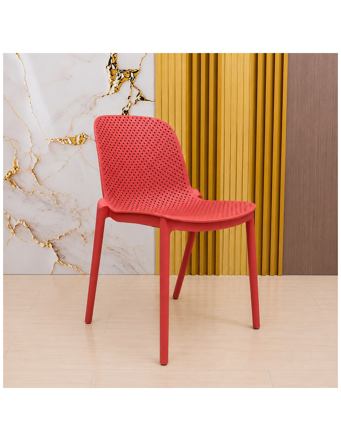 SILLA FIJA ISIS COLOR ROJO
