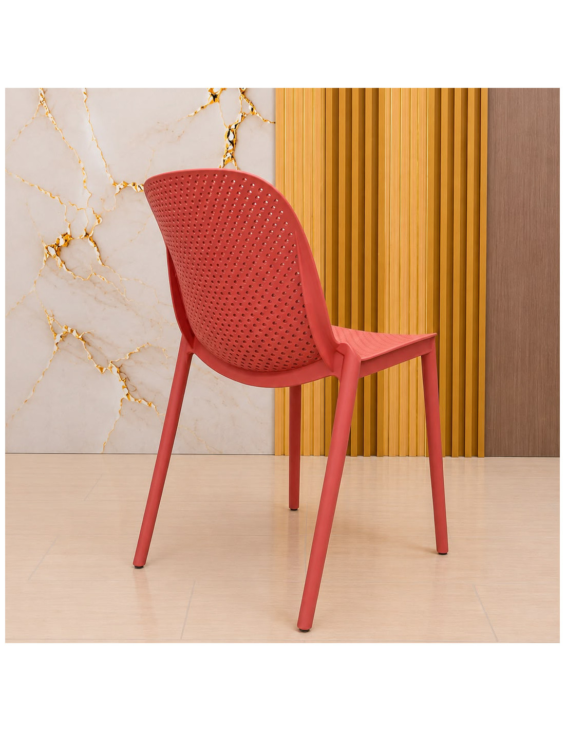 SILLA FIJA ISIS COLOR ROJO