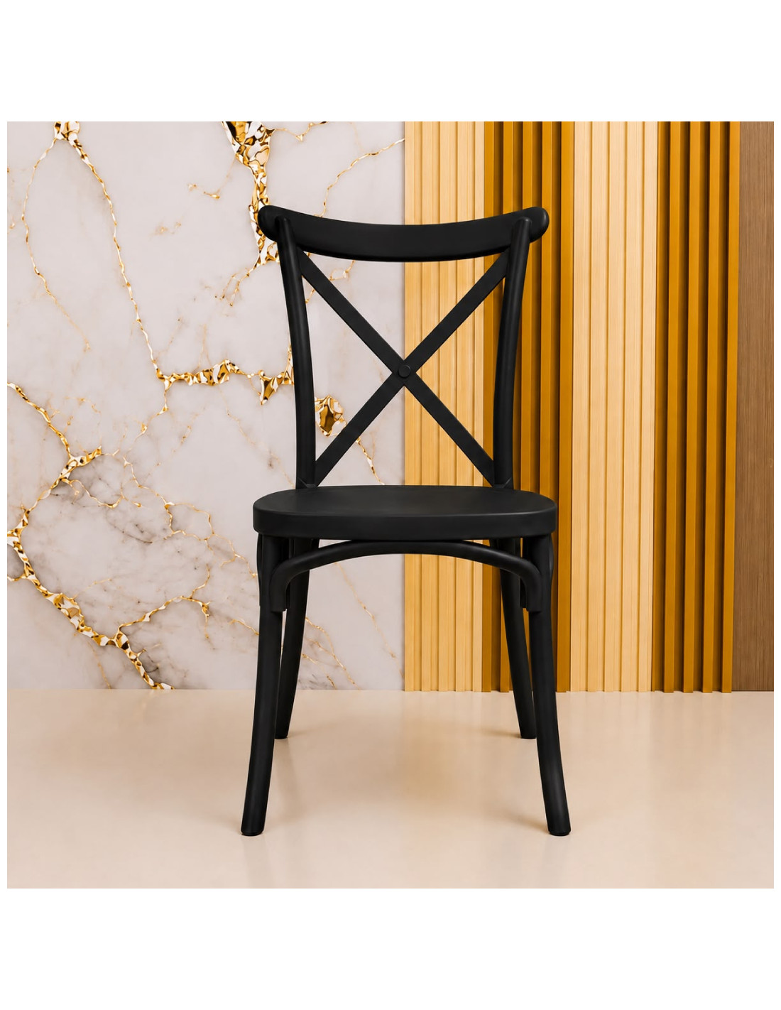 SILLA VISITA JOSIE COLOR NEGRA