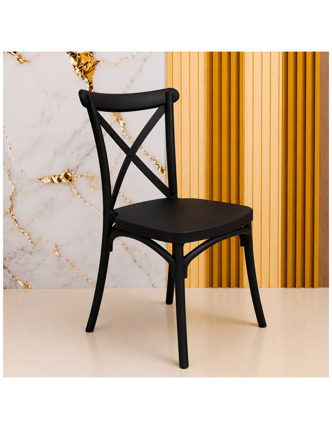 SILLA VISITA JOSIE COLOR NEGRA