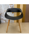 SILLA MERCY FIJA EN COLOR NEGRO