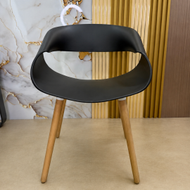 SILLA MERCY FIJA EN COLOR NEGRO