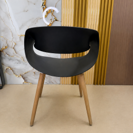 SILLA MERCY FIJA EN COLOR NEGRO 2