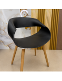 SILLA MERCY FIJA EN COLOR NEGRO