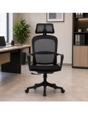 SILLA OFICINA GINGER ALTO COLOR NEGRO