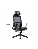 SILLA OFICINA GINGER ALTO COLOR NEGRO