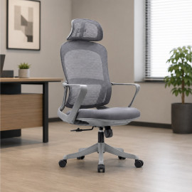 SILLA OFICINA GINGER ALTO COLOR GRIS