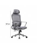 SILLA OFICINA GINGER ALTO COLOR GRIS