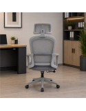 SILLA OFICINA GINGER ALTO COLOR GRIS