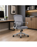 SILLA OFICINA GINGER BAJO COLOR GRIS