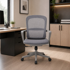 SILLA OFICINA GINGER BAJO COLOR GRIS 2
