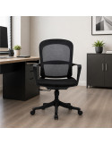 SILLA OFICINA GINGER BAJO COLOR NEGRO