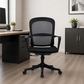 SILLA OFICINA GINGER BAJO COLOR NEGRO 2