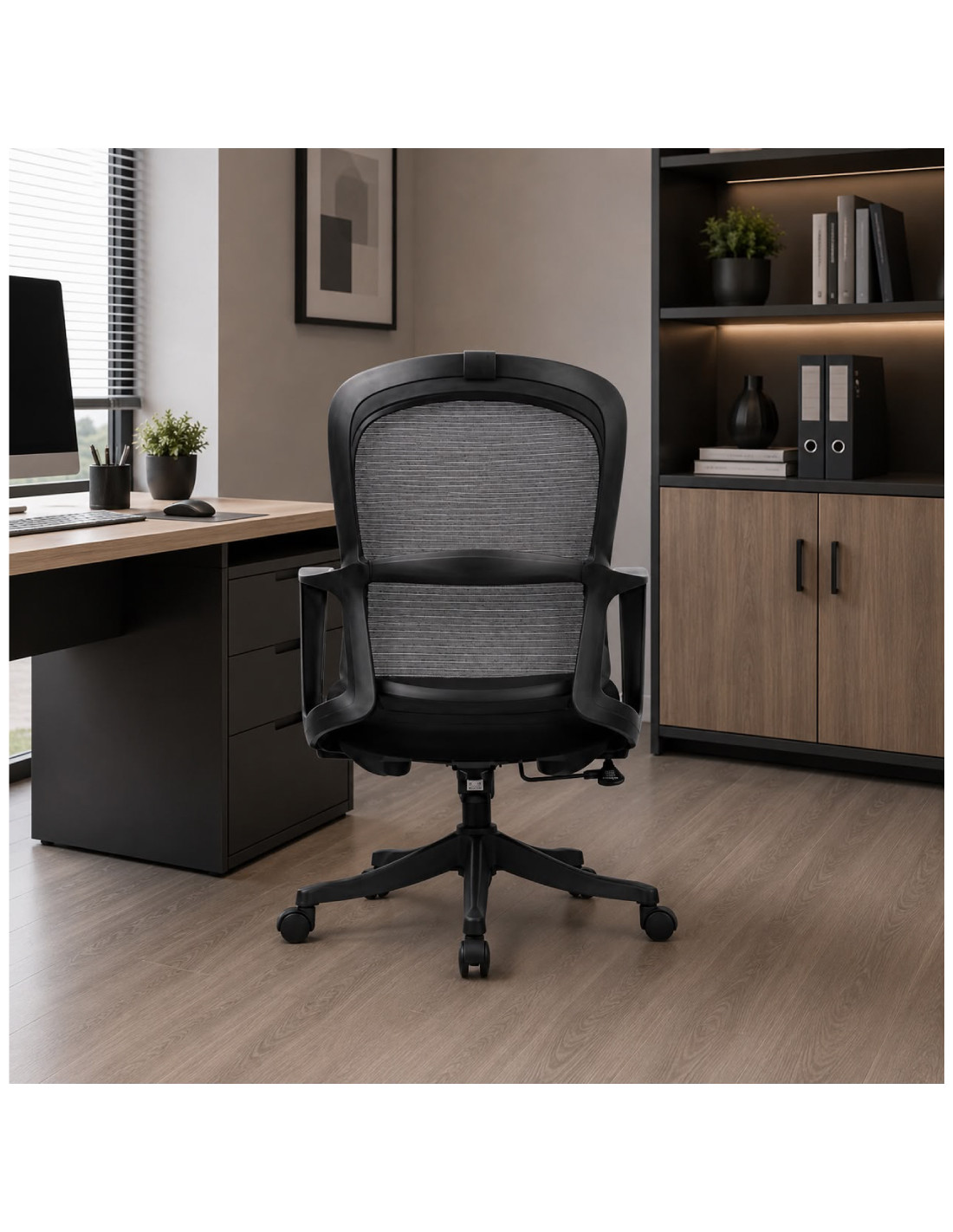 SILLA OFICINA GINGER BAJO COLOR NEGRO
