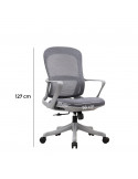 SILLA OFICINA GINGER BAJO COLOR GRIS