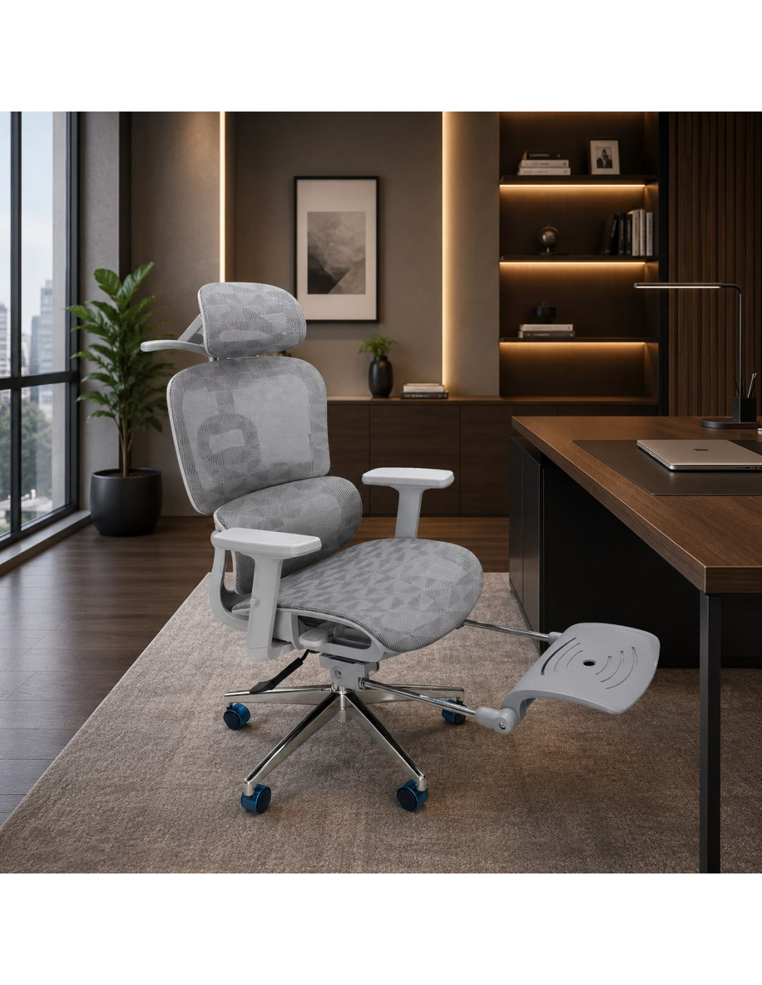 SILLON PRESIDENTE SUSANA COLOR GRIS