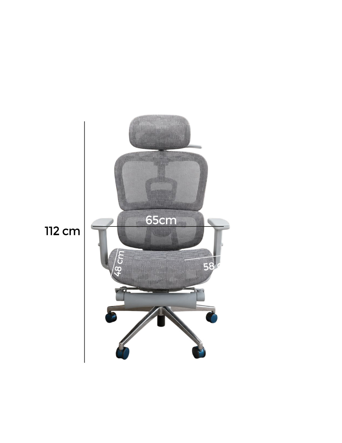 SILLON PRESIDENTE SUSANA COLOR GRIS