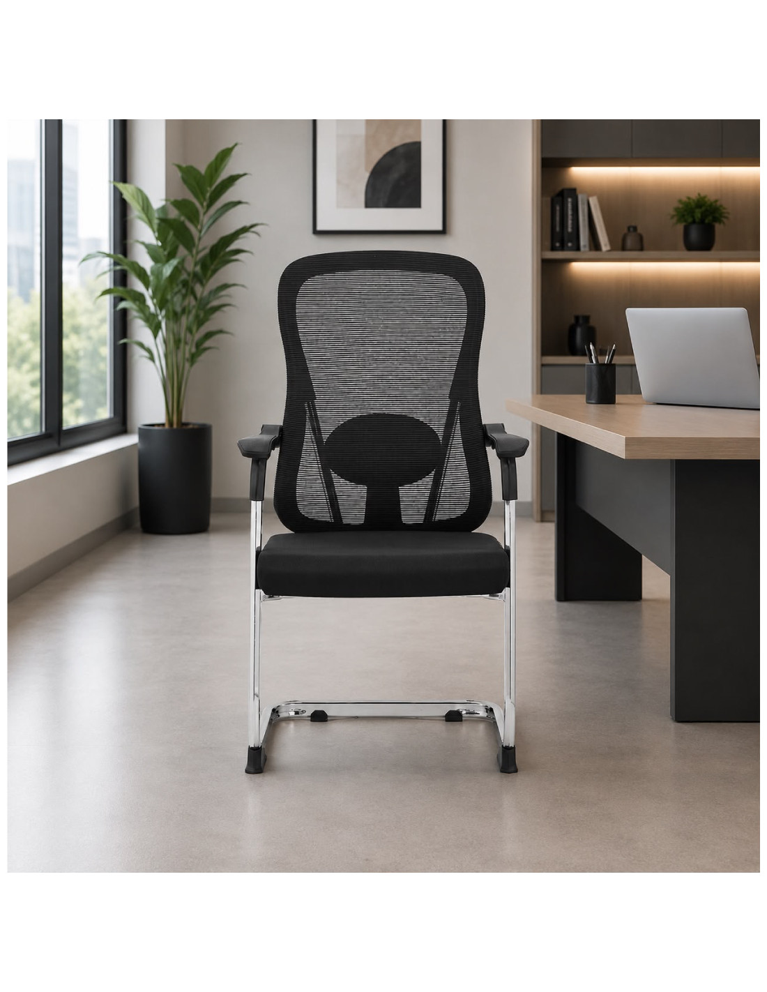 SILLA FIJA SOFIA COLOR NEGRO