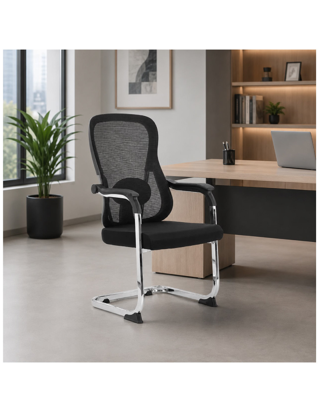 SILLA FIJA SOFIA COLOR NEGRO