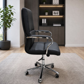 SILLA OFICINA BELEN CUERINA NEGRA 2