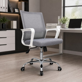 SILLA OFICINA ARIA TELA GRIS