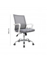 SILLA OFICINA ARIA TELA GRIS