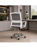 SILLA OFICINA ARIA TELA GRIS