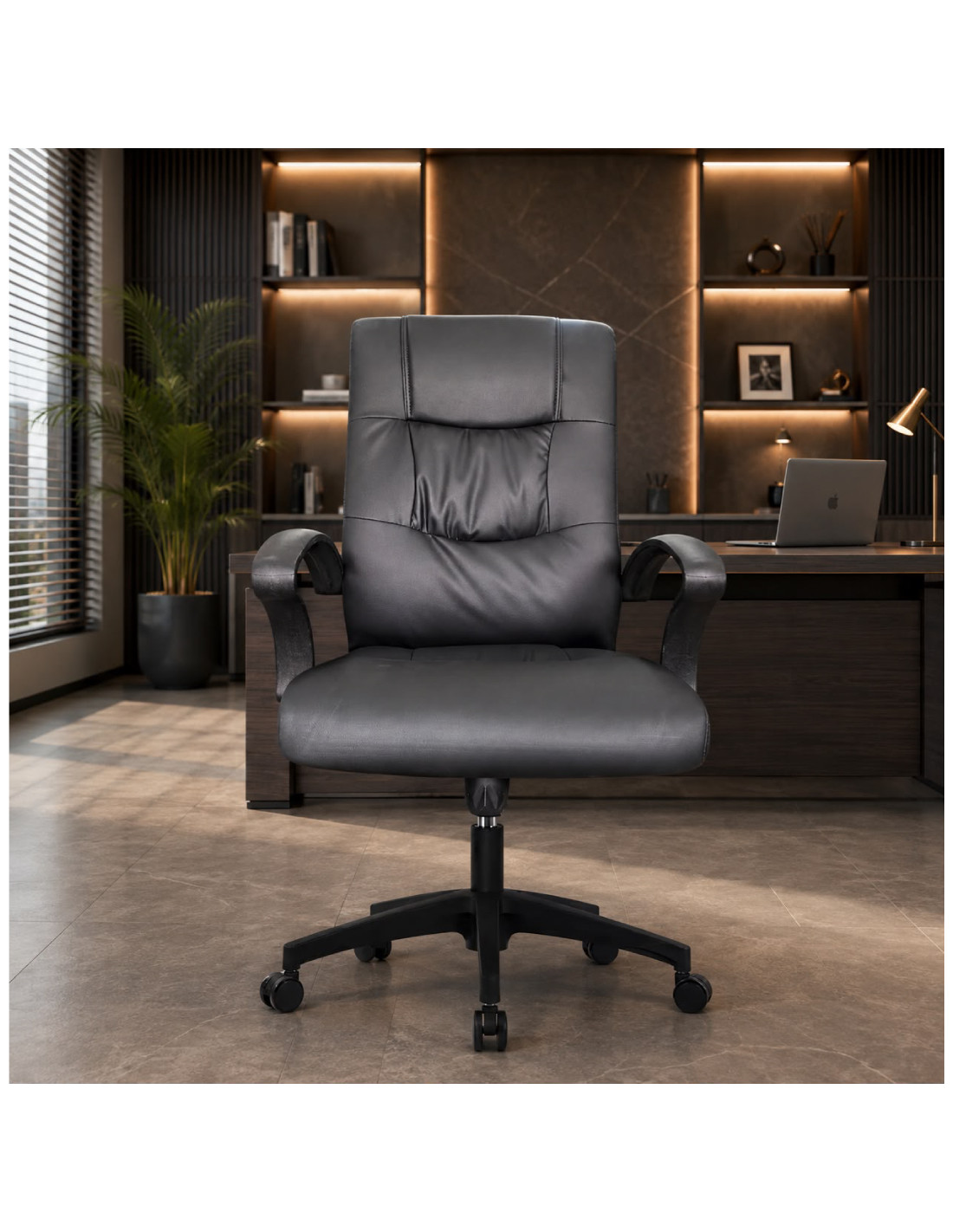 SILLA OFICINA EUFORIA COLOR NEGRO