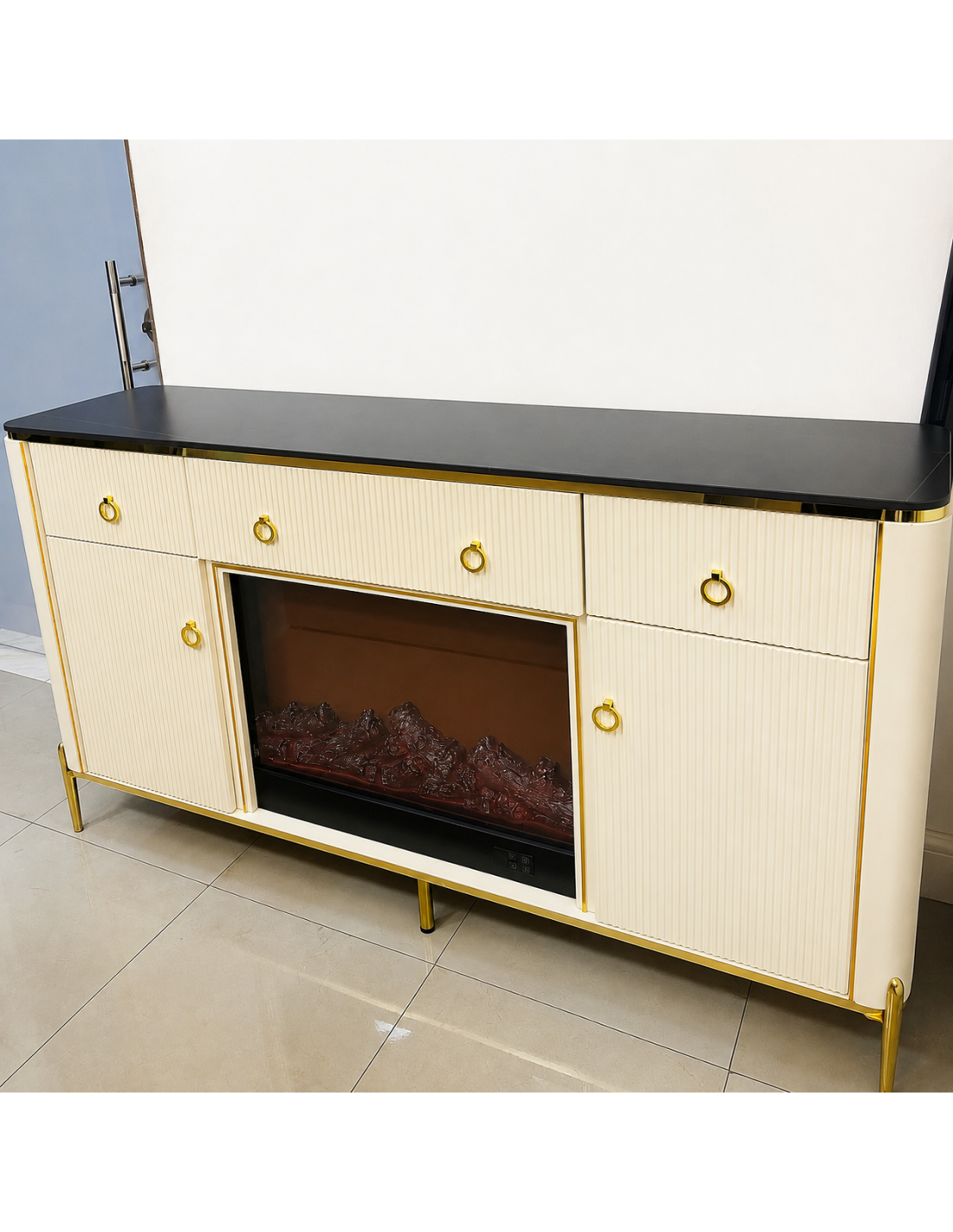 CREDENSA PANDORA 160CM COLOR CREMA
