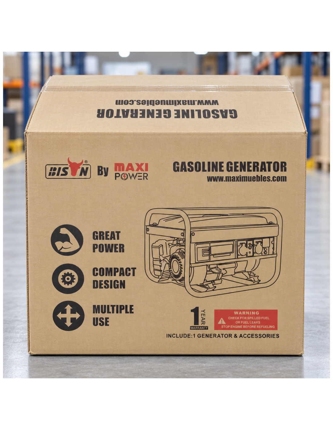 GENERADOR GASOLINA BISON 3000KW