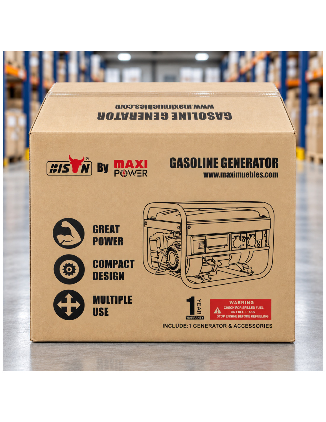 GENERADOR GASOLINA BISON 5500KW