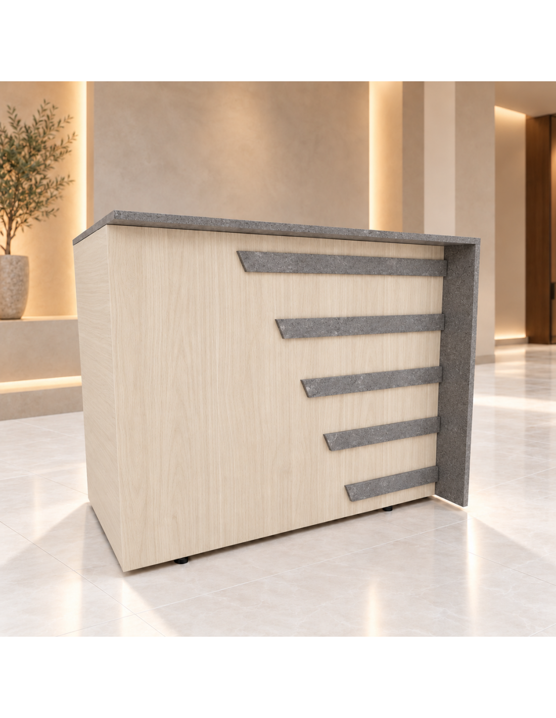 COUNTER RECEPCIÓN RUSTIK 120CM