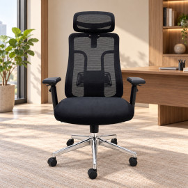 SILLON DE OFICINA ROSA COLOR NEGRO