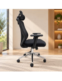 SILLON DE OFICINA ROSA COLOR NEGRO
