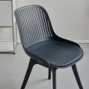 SILLA FIJA MADELINE NEGRO