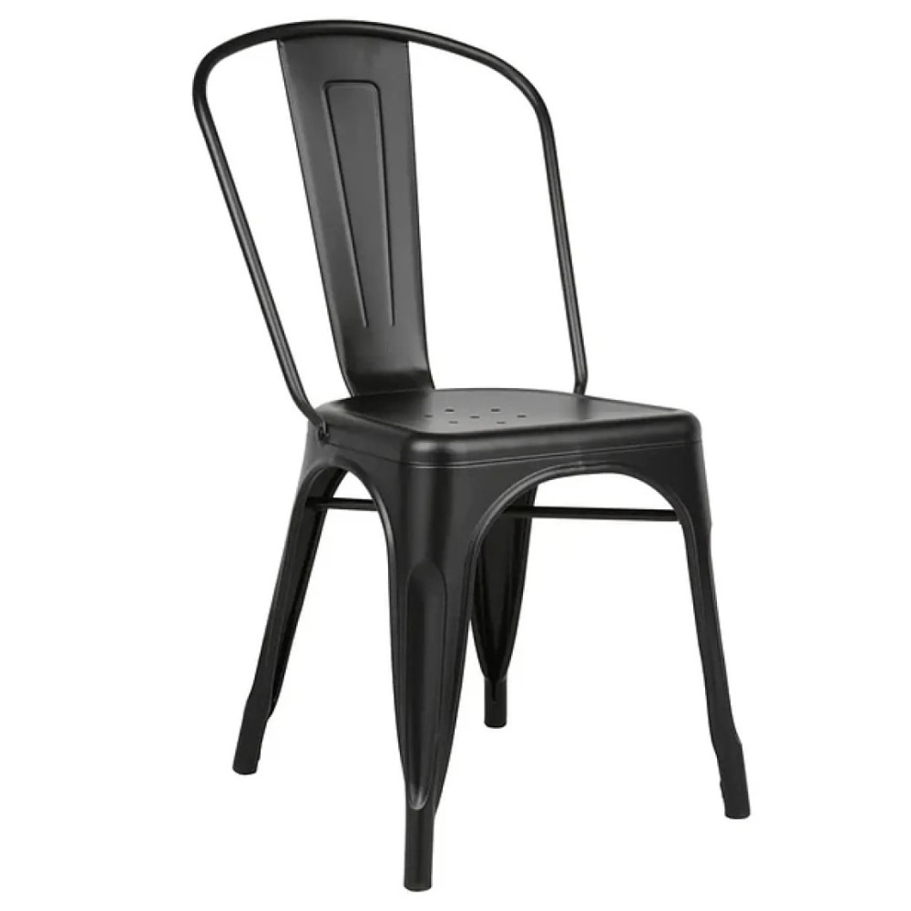 SILLA TOLIX ESTRUCTURA METALICA NEGRO