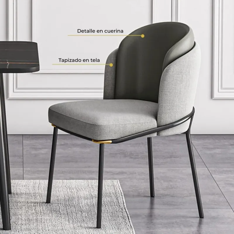 SILLA VISITA EMMA COLOR GRIS