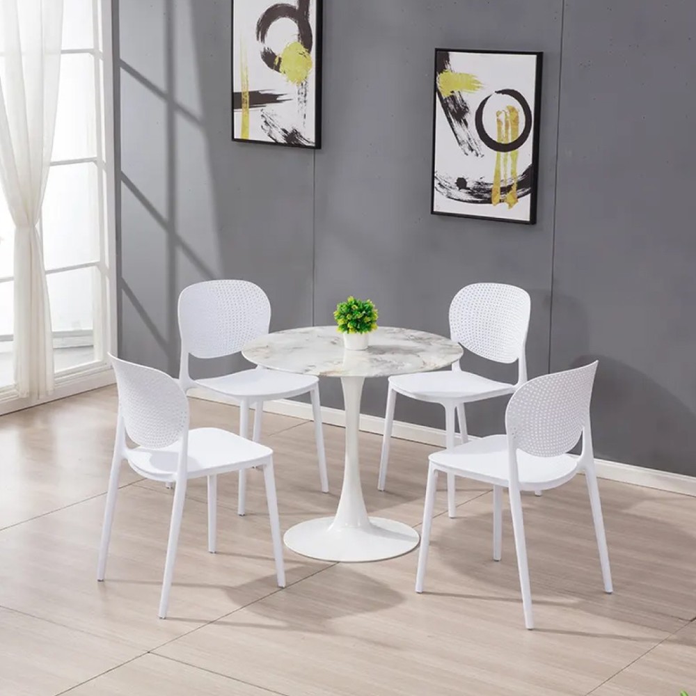 SILLA FIJA DASHA COLOR BLANCA