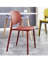 SILLA FIJA DASHA COLOR ROJA