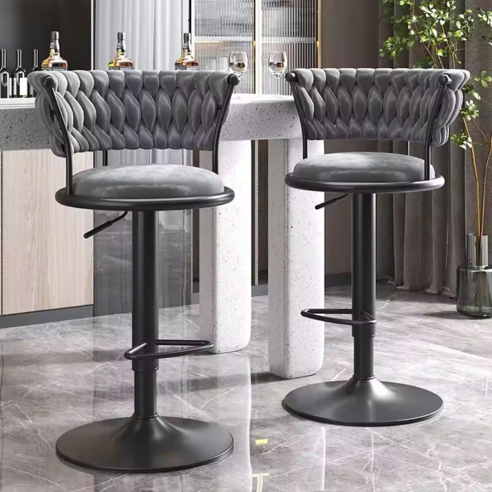 SILLA BAR KIARA GRIS
